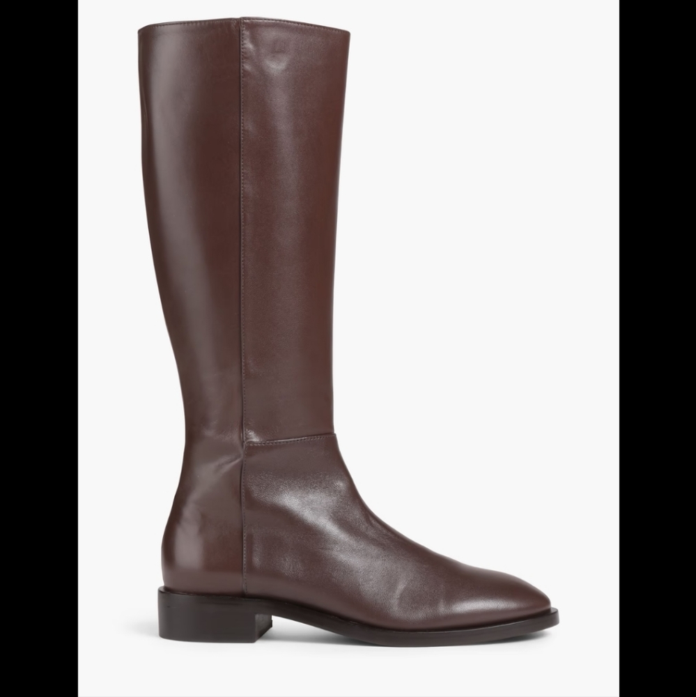 Brown leather boots NWT